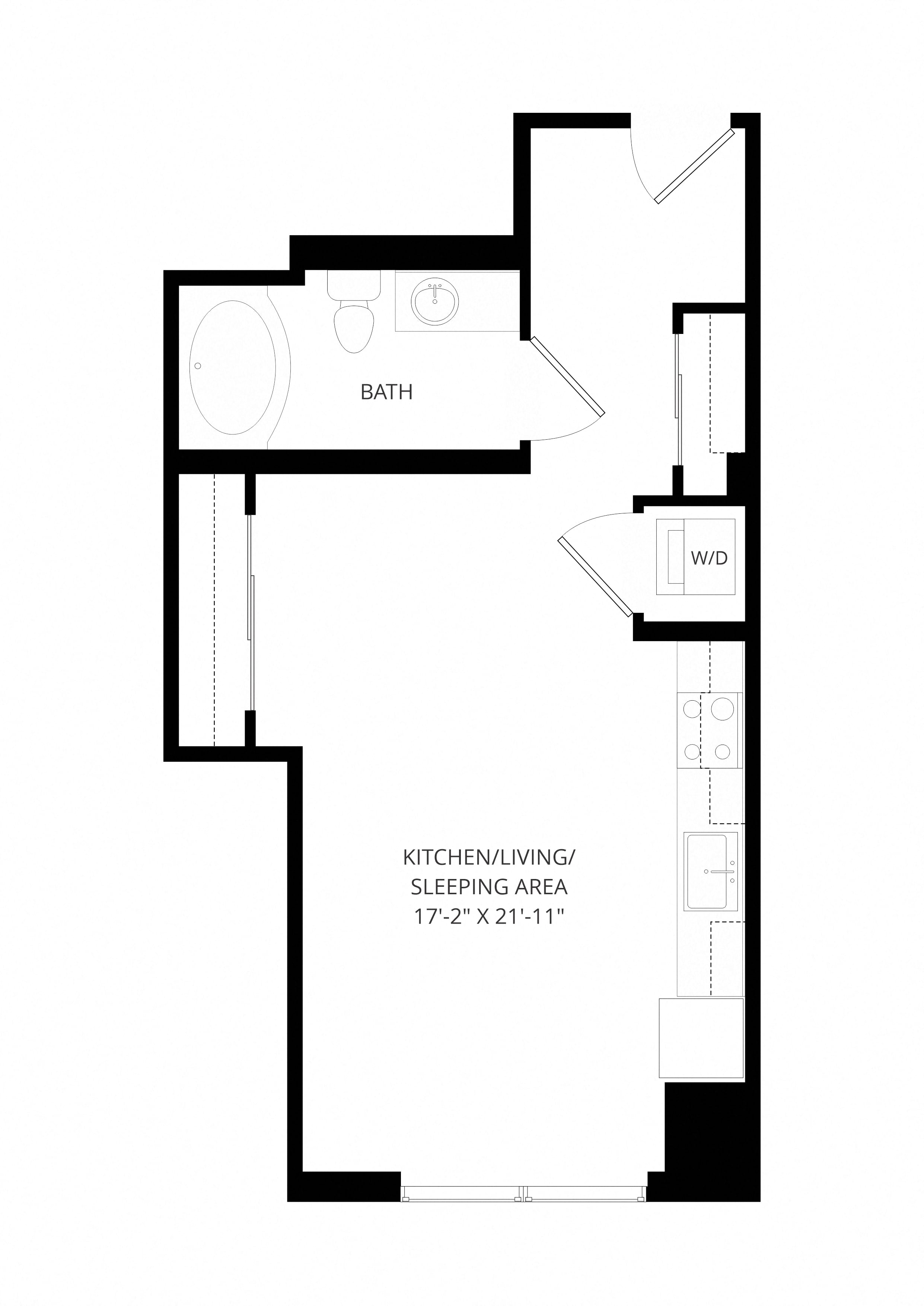 0X1 A5 floor plan